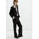 Mango regular fit blazer met krijtstreep - bruin
