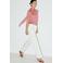 Mango top met stippen - roze
