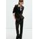 Mango straight leg broek met krijtstreep