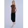 Mango geruite top - bruin