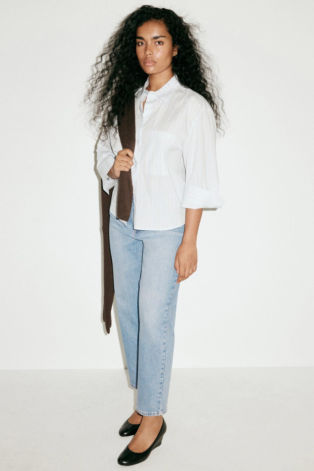Mango regular waist mom jeans - lichtblauw
