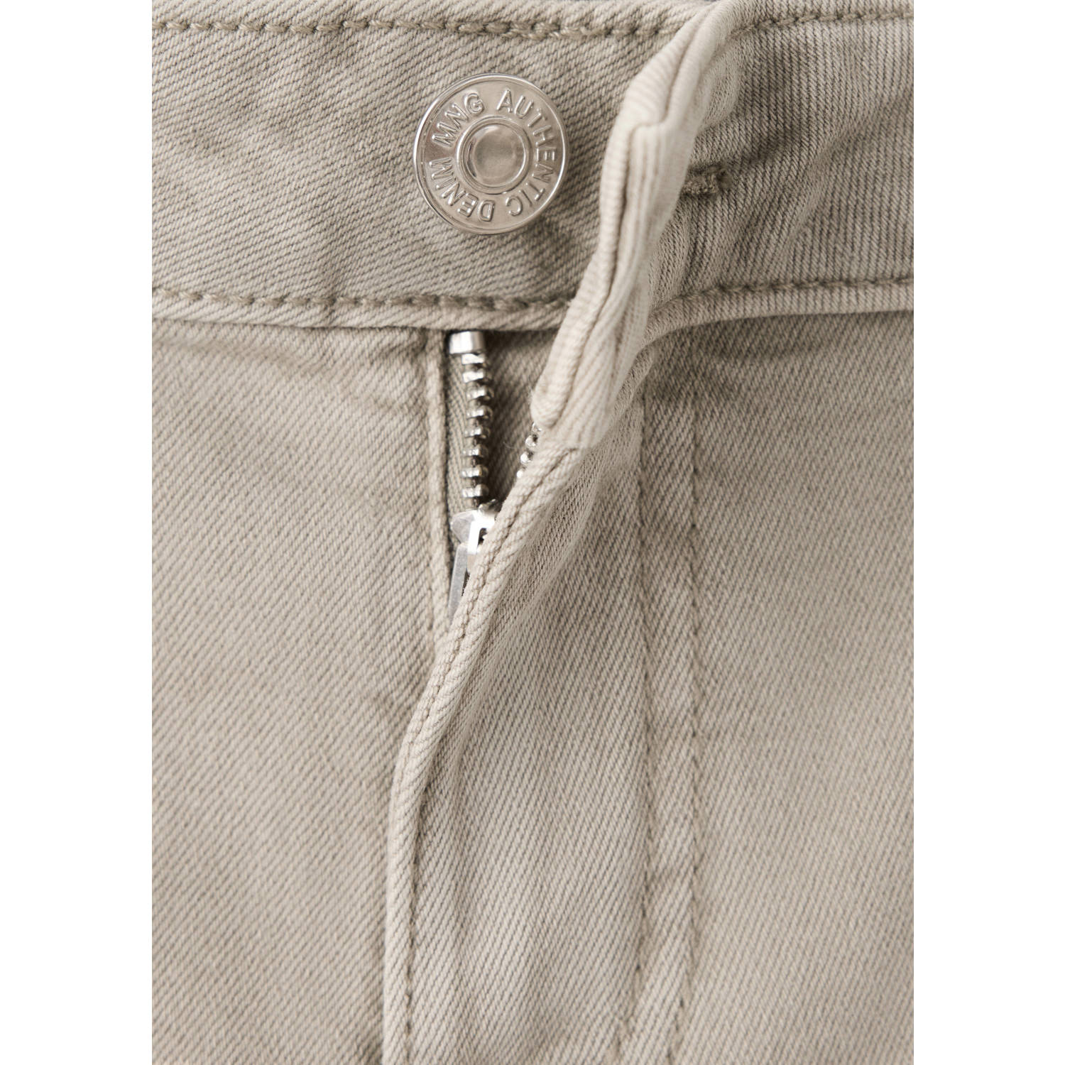 MANGO TEEN low waist wide leg jeans kaki