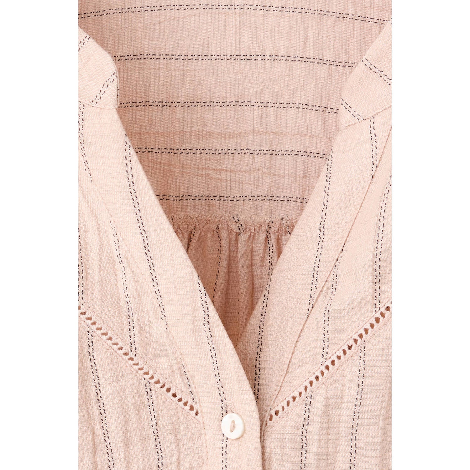 MANGO TEEN gestreepte blouse lichtroze