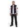 Malelions baseball jacket met patches en backprint - donkerblauw