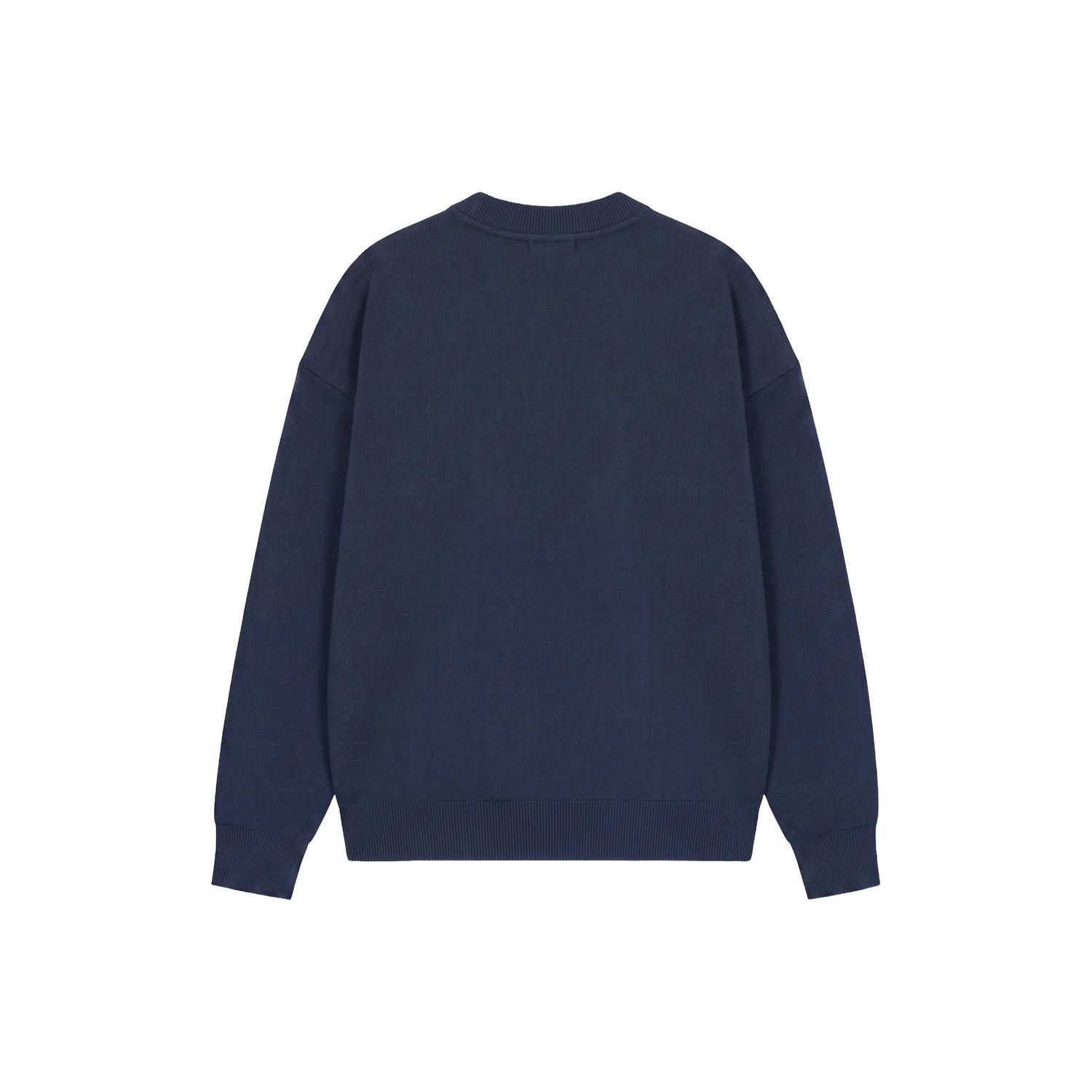 Malelions gebreide trui met logo marineblauw