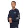 Malelions sweater met backprint - donkerblauw