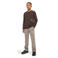 Malelions longsleeve met backprint - donkerbruin