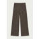 Elvira Collections regular fit wide leg geruite broek - donkerbruin