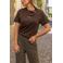 Elvira Collections T-shirt met print - bruin
