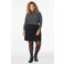 Zizzi Plus Size A-lijn rok - zwart