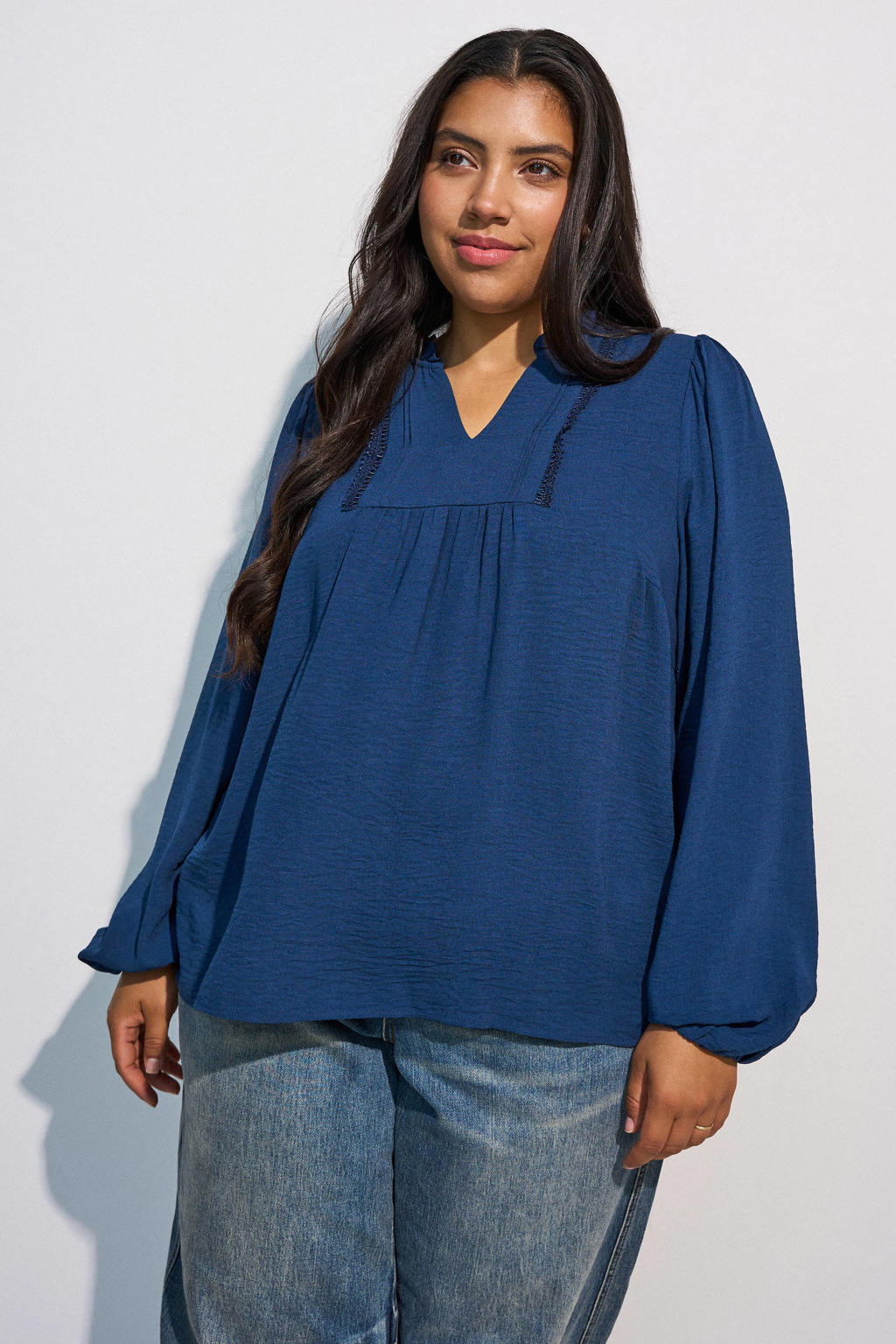 Zizzi top Plus Size - blauw