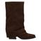 POSH by Poelman western suèdelook cowboy boots - donkerbruin