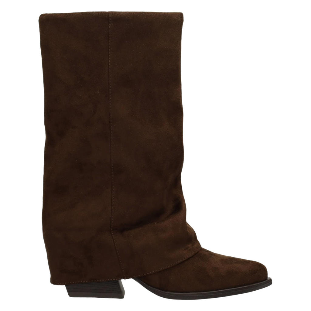 Donkerblauwe dames POSH by Poelman western suèdelook cowboy boots -