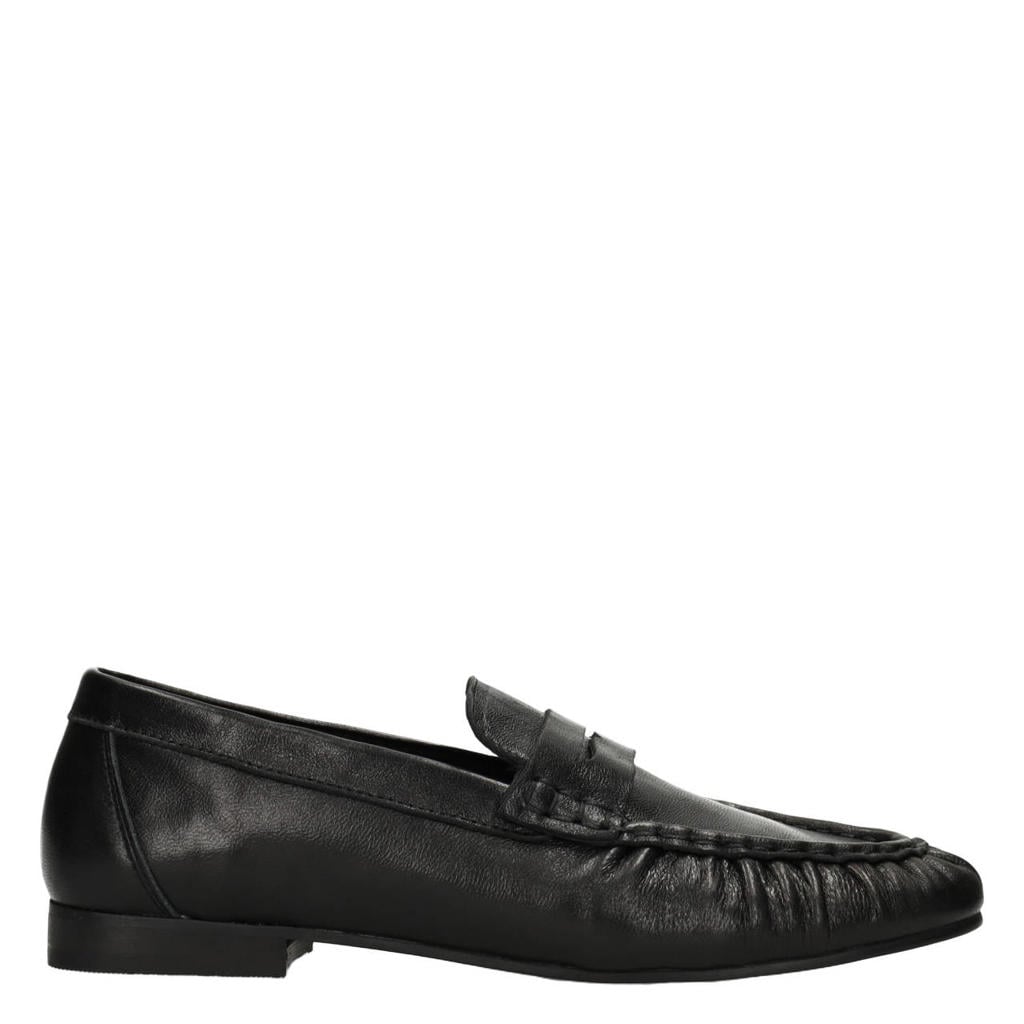 Zwarte dames Poelman leren loafers