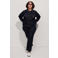 Zizzi high waist straight leg jeans Plus Size - donkerblauw