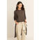 Expresso lange vest met wol - bruin