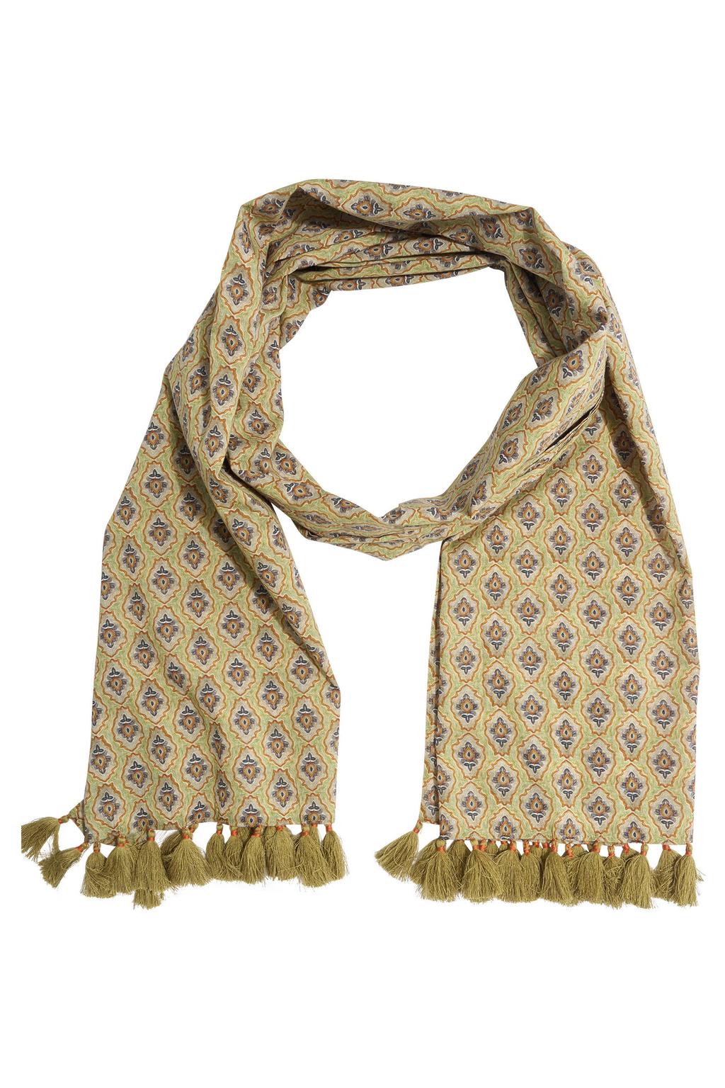 Expresso sjaal met print groen