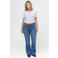 Fox Factor Plus Size high waist flared jeans - mediumblauw