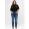 Fox Factor Plus Size straight leg jeans - donkerblauw