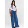 Fox Factor Plus Size wide leg jeans - medium blauw denim