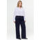 Fox Factor Plus Size wide leg jeans - donkerblauw