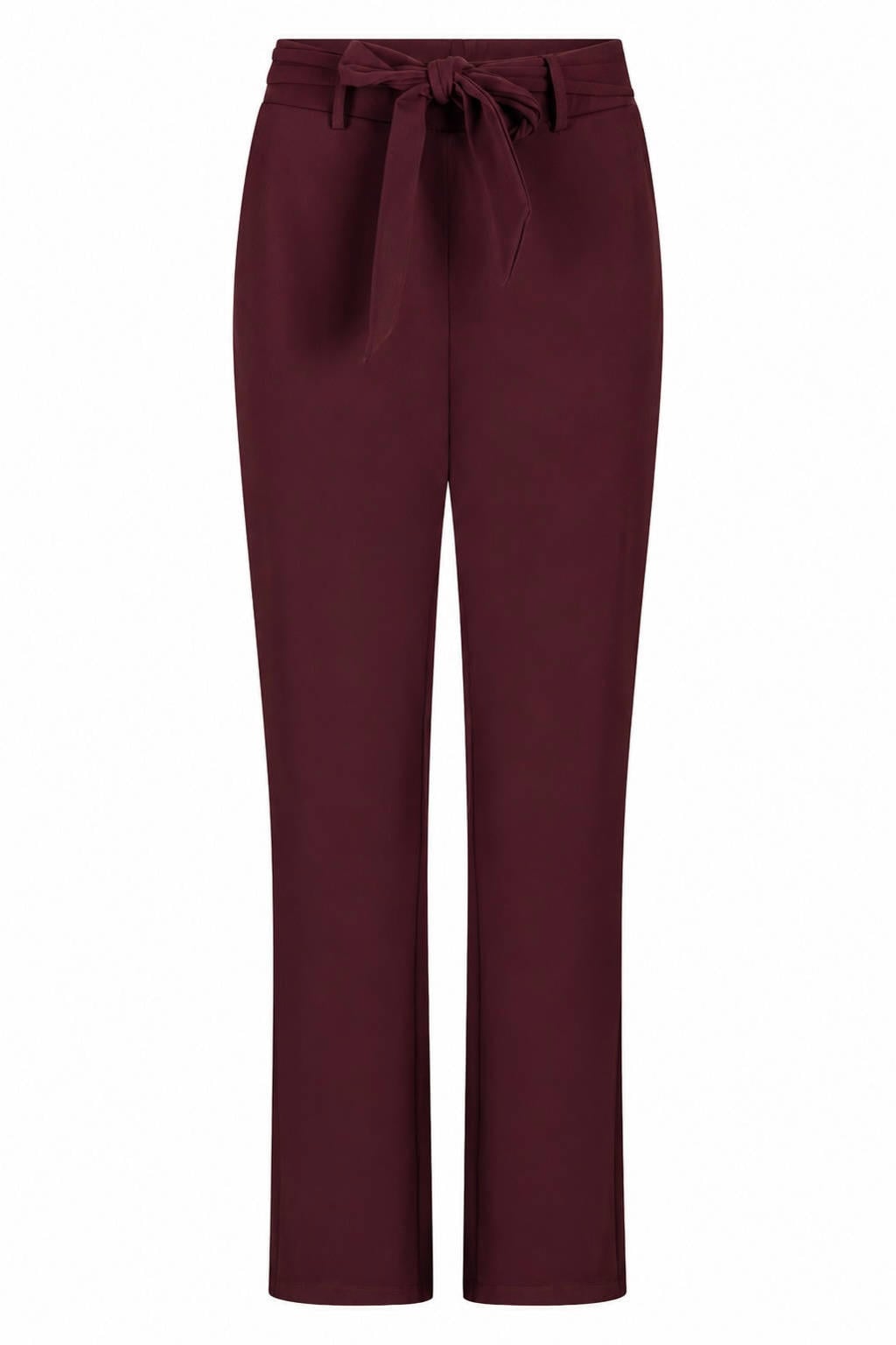 Zoso loose fit broek - donkerrood