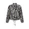 Zoso travelstof blouse met panterprint - zwart