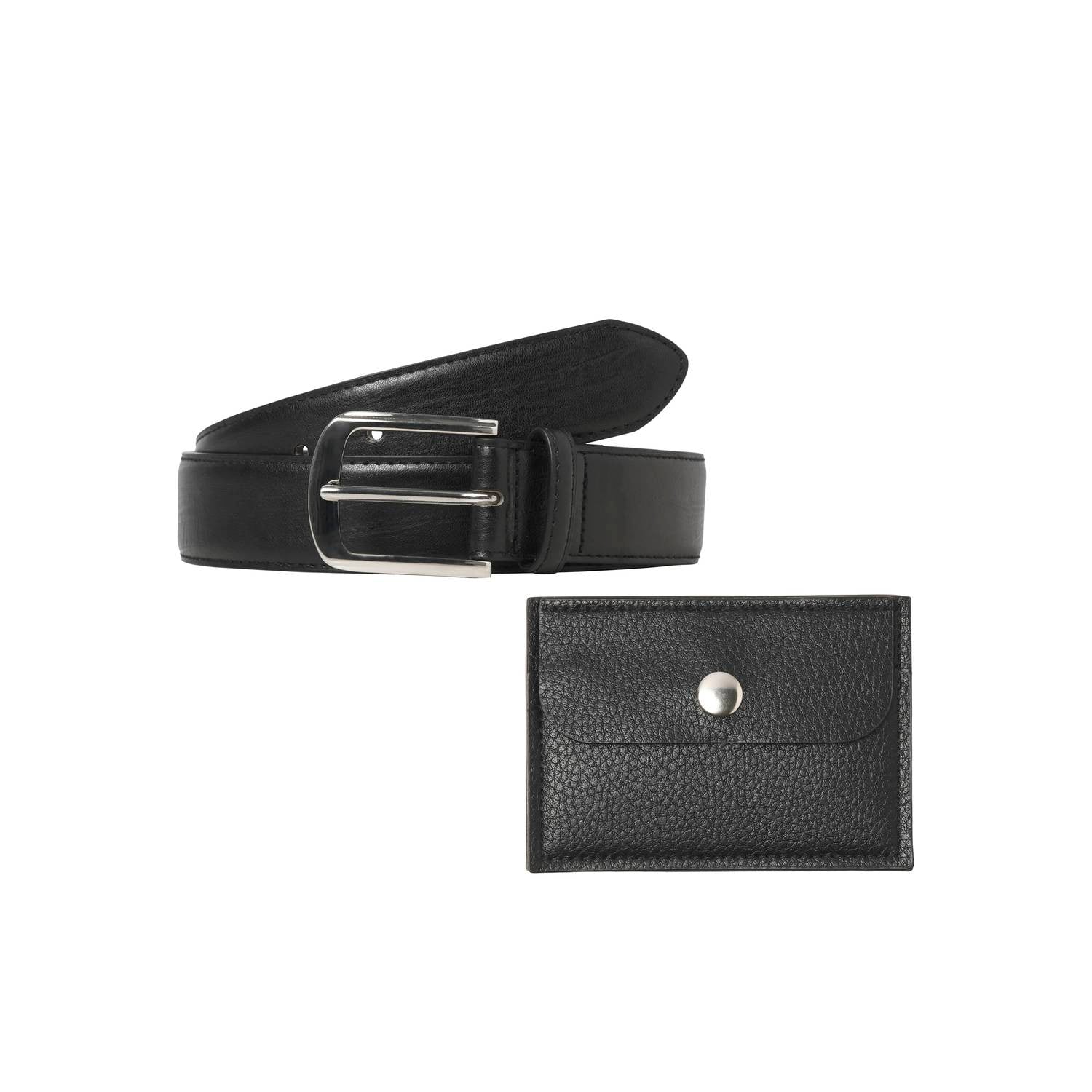 JACK & JONES giftbox riem + portemonnee JACPHILIP zwart