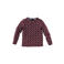 Z8 mini longsleeve Madelief donkerrood/lichtblauw