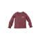 Z8 mini longsleeve met ruches en print - mauve