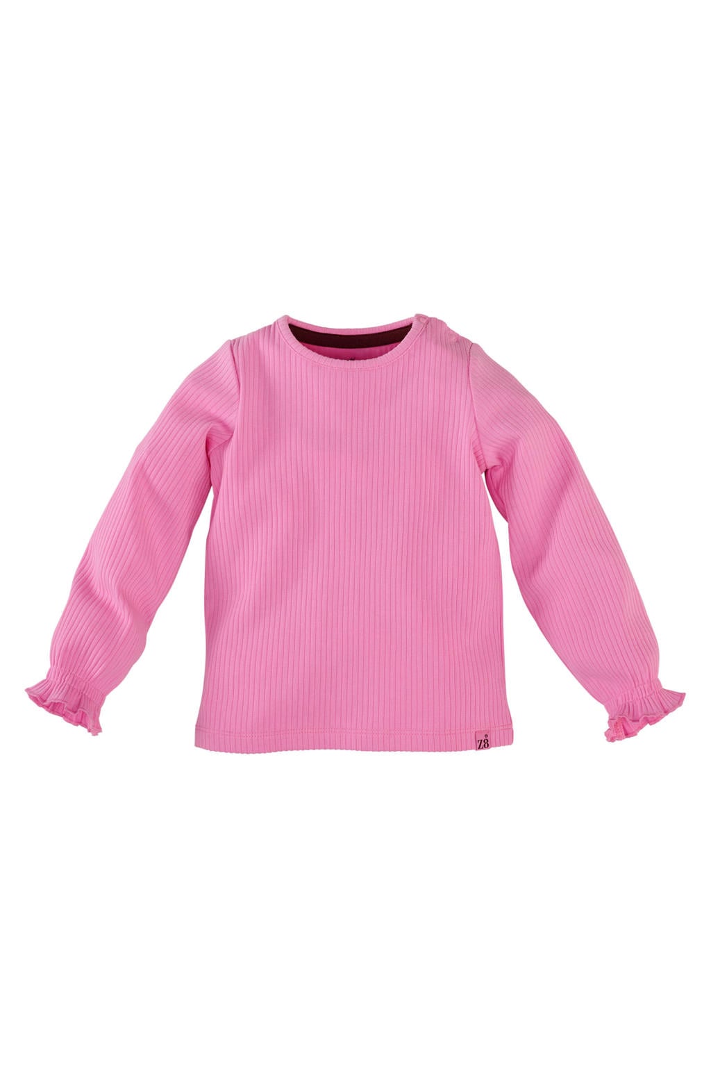Z8 mini longsleeve met ruches - lichtroze