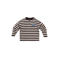 Z8 mini gestreepte longsleeve - donkerbruin/wit