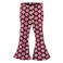 Z8 mini flared broek Rana donkerrood/roze
