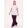 YOEK top met glitters Plus Size - ecru