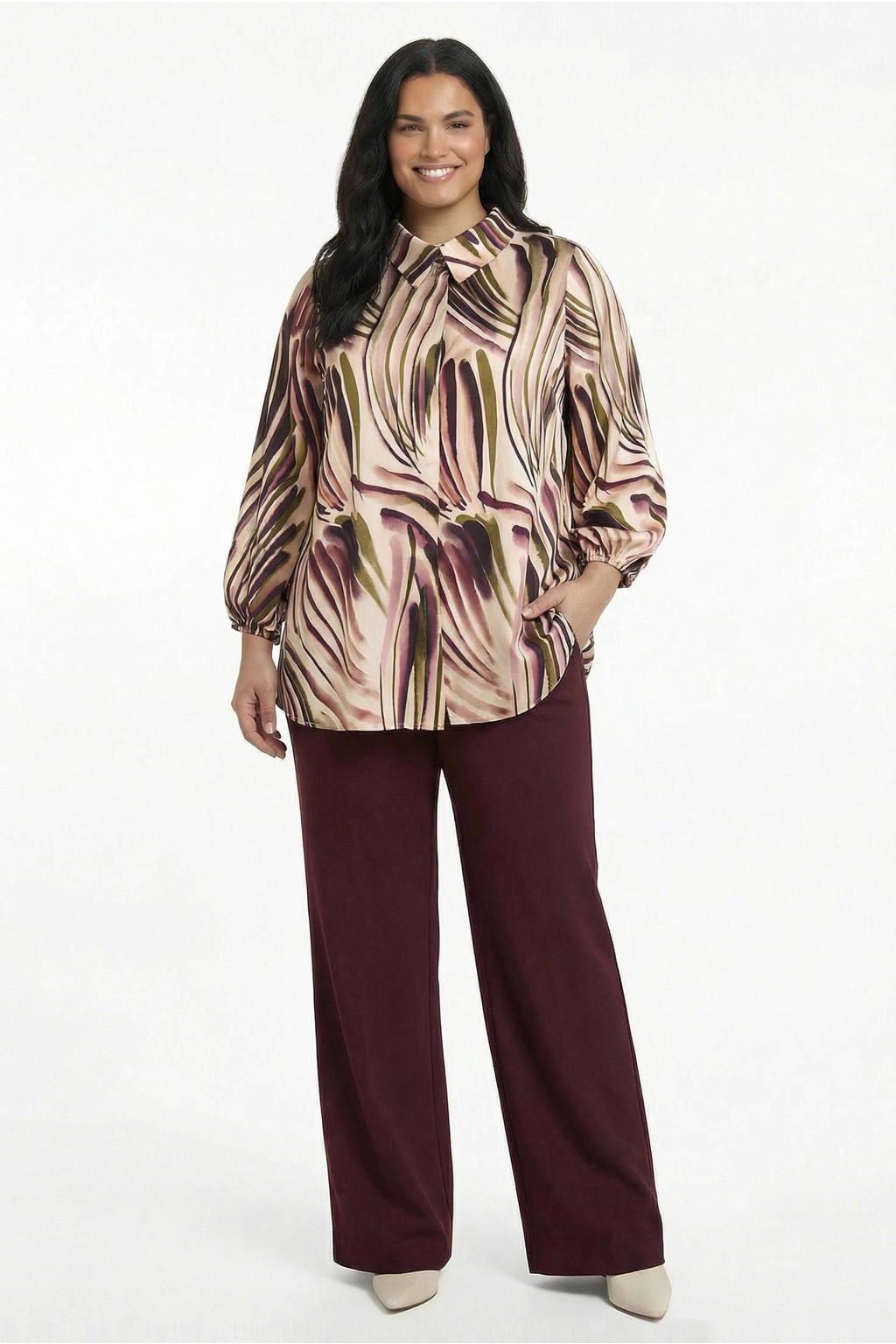 YOEK top Plus Size met print