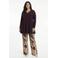 YOEK straight leg broek Plus Size met print - meerkleurig