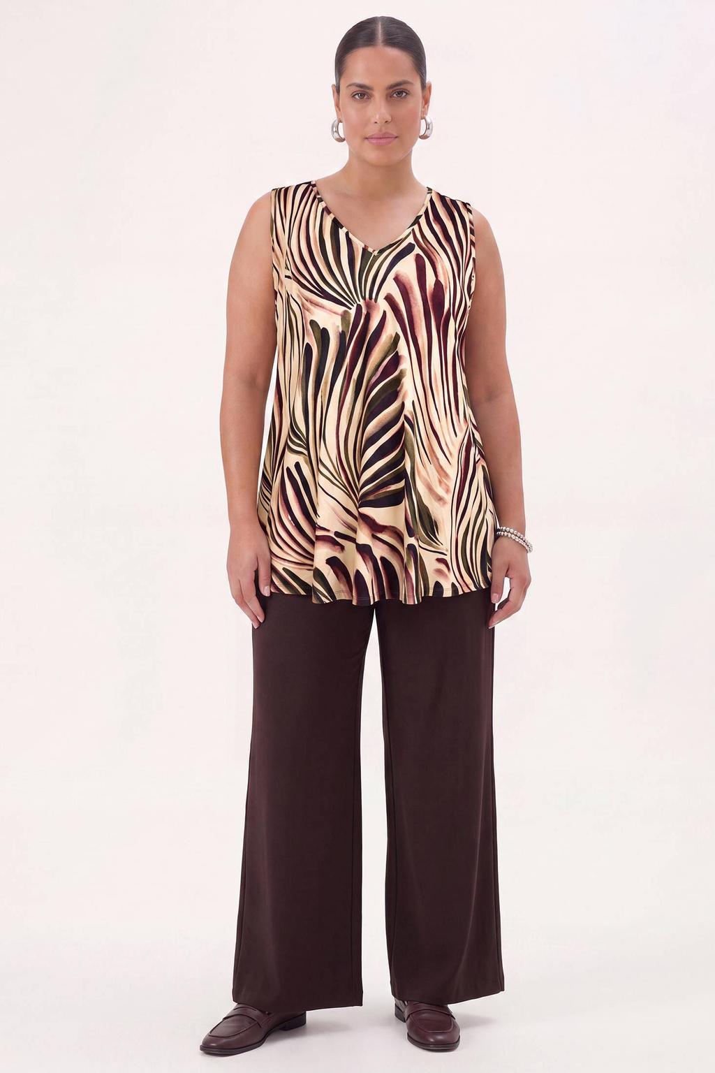 YOEK top met print Plus Size - meerkleurig