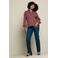 LOLALIZA gestreepte blouse - donkerrood