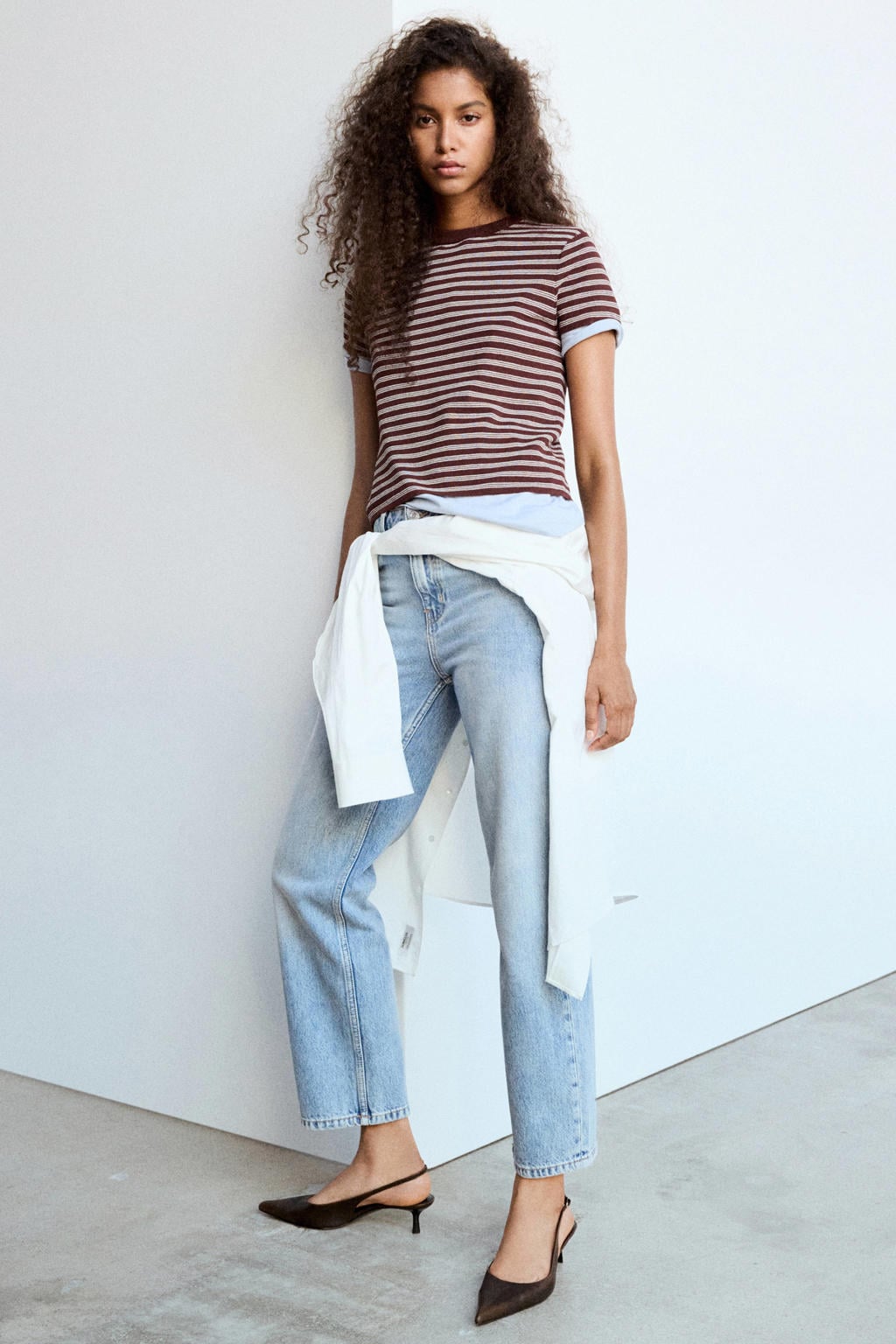 Mango straight leg jeans - lichtblauw
