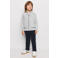 Mango Kids katoenen gebreid vest - grijs