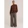 WE Fashion blouse met peplum - bruin