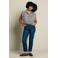 LOLALIZA geruite blouse - donkerblauw