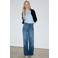 Mango straight leg jeans - donkerblauw