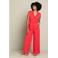 LOLALIZA jumpsuit met ceintuur - rood