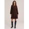 WE Fashion korte jurk met ceintuur - bruin