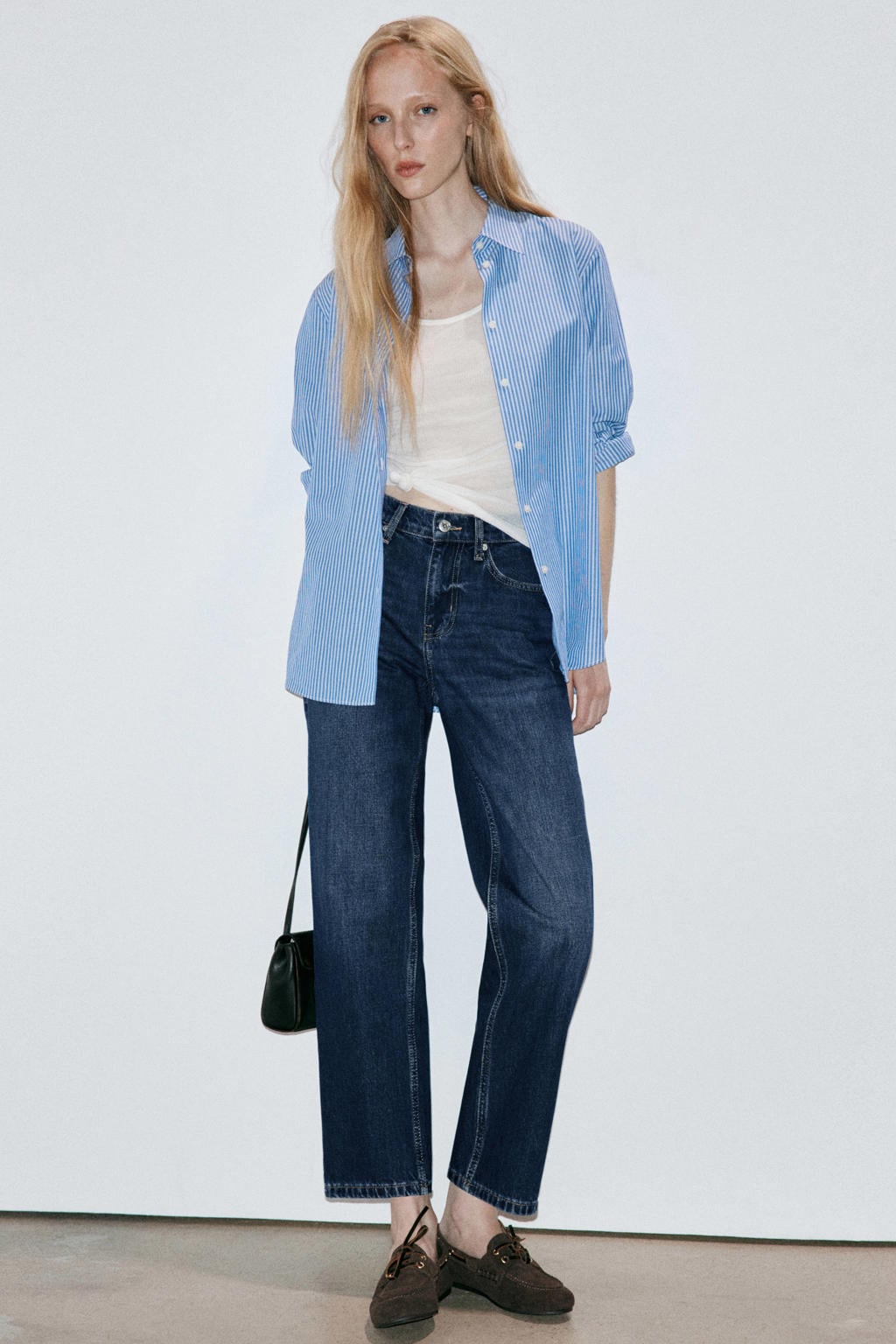 Mango straight leg jeans - donkerblauw