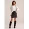 WE Fashion imitatieleren korte rok - donkerbruin