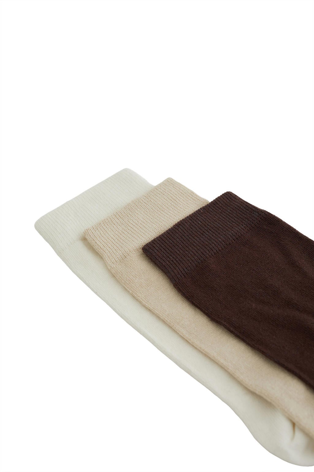 WE Fashion sokken - set van 3 bruin