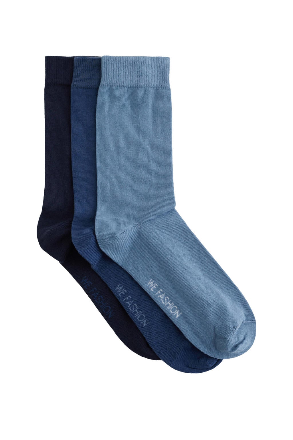 WE Fashion sokken - set van 3 blauw