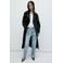 Mango trenchcoat met ceintuur - zwart